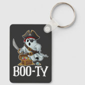 Ik heb die booty spookachtige piraat Halloween Sleutelhanger (Achterkant)