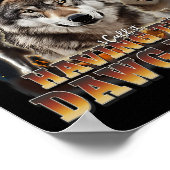 Ik heb die dawg in mij wolven 90s autisme bewustzi poster (Hoek)