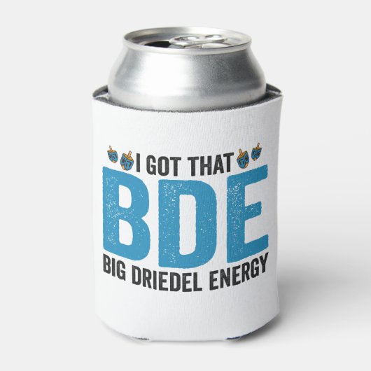 Ik heb die grote Dreidel Energy Grappige Joodse va Blikjeskoeler (Blikje Voorkant)