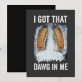 Ik Heb Die Hond In Me Funny Xray Hotdog 4 Juli Kaart (Voorkant / Achterkant)