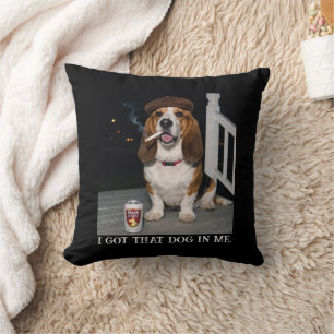 Ik Heb Die Hond In Me, Grappig Basset Hound Meme I Kussen