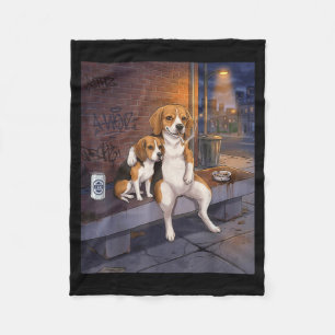 Ik Heb Die Hond In Me Grappige Beagle Die Bier Dri Fleece Deken