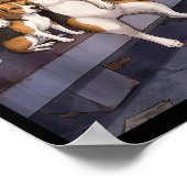 Ik Heb Die Hond In Me Grappige Beagle Die Bier Dri Poster (Hoek)
