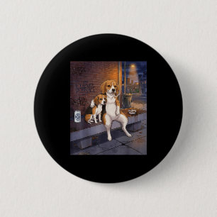 Ik Heb Die Hond In Me Grappige Beagle Die Bier Dri Ronde Button 5,7 Cm