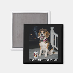 Ik Heb Die Hond In Me, Grappige Beagle Karakter Magneet