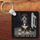 Ik Heb Die Hond In Me, Grappige Bernedoodle Meme Sleutelhanger (Voorkant)