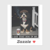 Ik Heb Die Hond In Me, Grappige Bernedoodle Meme Sticker (Vel)