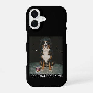 Ik Heb Die Hond In Me, Grappige Bernese Bergmeme iPhone 16 Hoesje