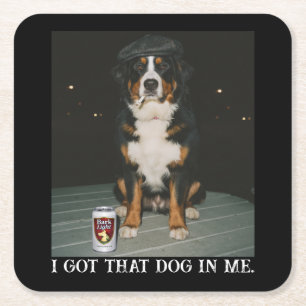 Ik Heb Die Hond In Me, Grappige Bernese Bergmeme Kartonnen Onderzetters