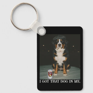 Ik Heb Die Hond In Me, Grappige Bernese Bergmeme Sleutelhanger