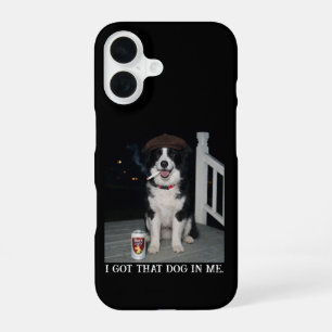 Ik Heb Die Hond In Me, Grappige Border Collie Meme iPhone 16 Hoesje
