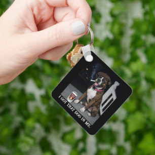 Ik Heb Die Hond In Me, Grappige Boxer Persoonlijkh Sleutelhanger