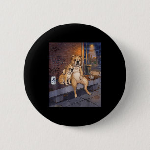 Ik Heb Die Hond In Me Grappige Bulldog Die Bier Dr Ronde Button 5,7 Cm