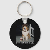 Ik Heb Die Hond In Me, Grappige Collie Meme Sleutelhanger (Achterkant)
