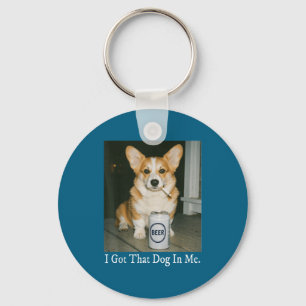 Ik Heb Die Hond In Me Grappige Corgi Die Bier Drin Sleutelhanger