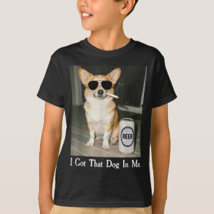 Ik Heb Die Hond In Me Grappige Corgi Die Bier Drin T-shirt