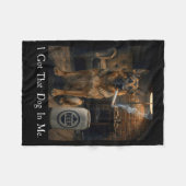 Ik Heb Die Hond In Me Grappige Duitse Herders Roke Fleece Deken (Voorkant (Horizontaal))