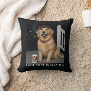 Ik Heb Die Hond In Me, Grappige Golden Retriever M Kussen