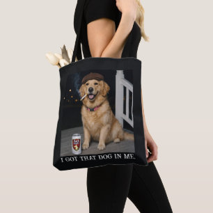 Ik Heb Die Hond In Me, Grappige Golden Retriever M Tote Bag