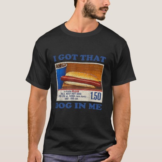 Ik heb die hond in me Grappige Hot Dogs Combo Long T-shirt (Voorkant)