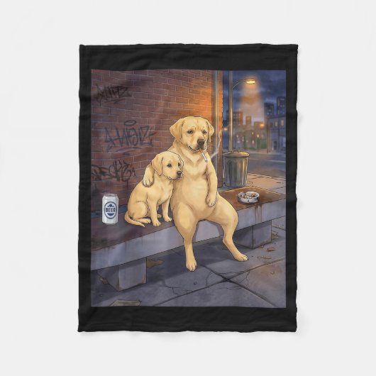 Ik Heb Die Hond In Me Grappige Labrador Retriever Fleece Deken (Voorkant)