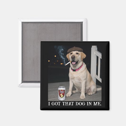 Ik Heb Die Hond In Me, Grappige Labrador Retriever Magneet (Voorkant / Achterkant)
