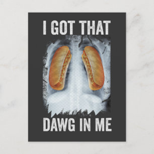 Ik Heb Die Hond In Me Grappige Röntgen Hotdog 4 Ju Briefkaart