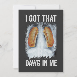 Ik Heb Die Hond In Me Grappige Röntgen Hotdog 4 Ju Kaart