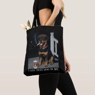 Ik Heb Die Hond In Me, Grappige Rottweiler Persoon Tote Bag