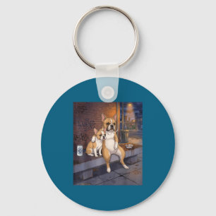 Ik heb die hond in mij Grappige Franse Bulldog Roo Sleutelhanger