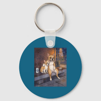 Ik heb die hond in mij Grappige Franse Bulldog Roo Sleutelhanger