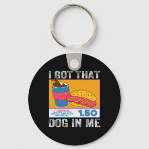 Ik heb die hond in mij grappige hotdog combo 4e va sleutelhanger