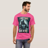 Ik heb die hond in mij, wolf t-shirt (Voorkant volledig)