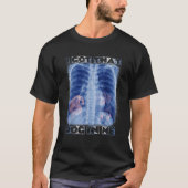 Ik heb die hond in mij Xray Meme teckel T-shirt (Voorkant)