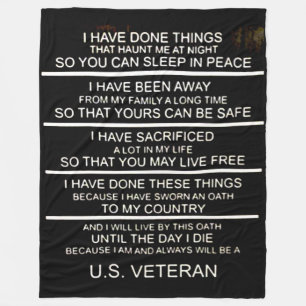 IK HEB DINGEN GEDAAN DIE ME 'S NACHTS ACHTERVOLGEN FLEECE DEKEN