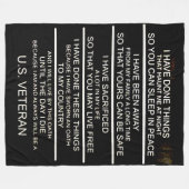 IK HEB DINGEN GEDAAN DIE ME 'S NACHTS ACHTERVOLGEN FLEECE DEKEN (Voorkant (Horizontaal))