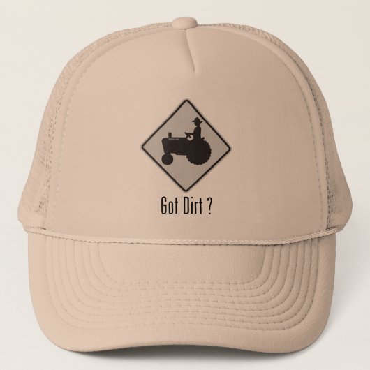 Ik heb Dirt Tractor Grey Trucker Pet (Voorkant)