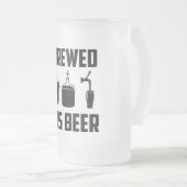 Ik heb dit bier gebrouwen! Bierkroes Matglas Bierpul (Voorkant rechts)