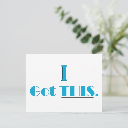 Ik heb dit, Daily Affirmation Flash Kaart (Staand voorkant)