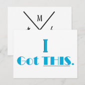 Ik heb dit, Daily Affirmation Flash Kaart (Voorkant / Achterkant)