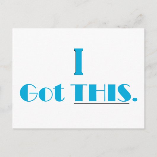 Ik heb dit, Daily Affirmation Flash Kaart (Voorkant)