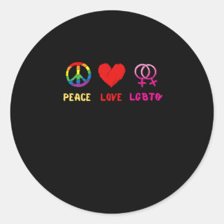 Ik heb dit Draag voor LGBTQ, en ik ben er trots op Ronde Sticker