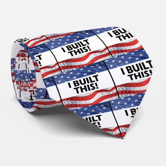 Ik heb dit gebouwd! stropdas (Opgerold)