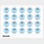 Ik heb dit gegeten ronde sticker (Vel)