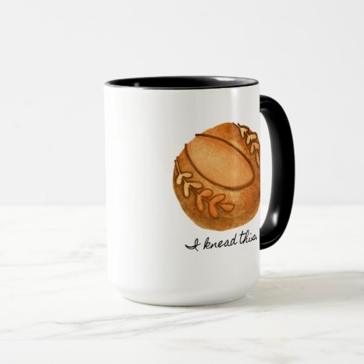 Ik heb dit gekneed, Sourdough Bread Coffee Mok (Voorkant rechts)
