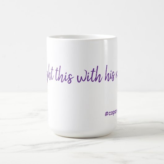 Ik heb dit gekocht met zijn geld. #co-ouderschap m koffiemok (Center)
