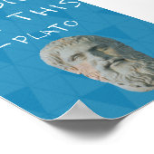 "Ik heb dit niet gezegd" - Plato Poster (Hoek)