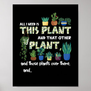 Ik heb dit Plant nodig en dat andere Plant Poster