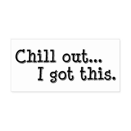 Ik heb dit. rubberstempel (Afrduk)