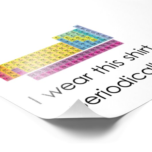 Ik heb dit Shirt periodiek Draag Foto Afdruk (Hoek)